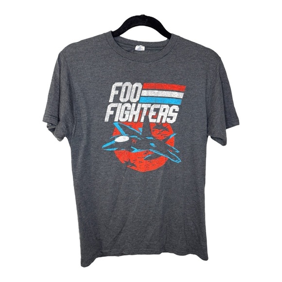 Foo Fighters Gray Graphic Band T-Shirt - Picture 1 of 7